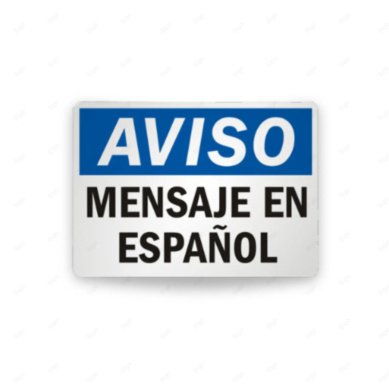 Rótulo de Aviso - Personalizable | Cod. AVI-12, Rótulos de Aviso
