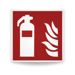 Rotulos Incendio - Extintor de incendios  | Cod. F001 ISO 7010