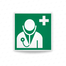 Rotulo de Rescate - Medico| Cod. E007 ISO 7010