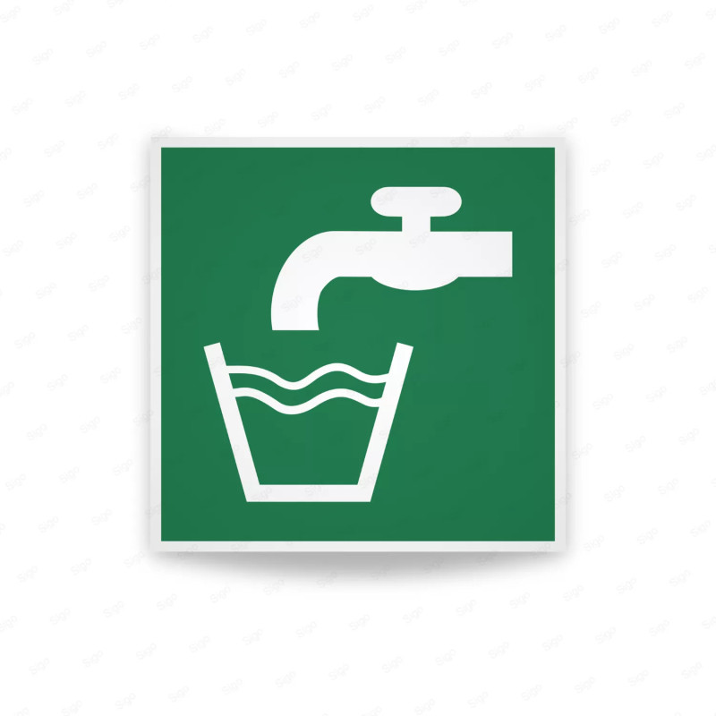 Rotulo de Rescate - Agua Potable| Cod. E0013 ISO 7010