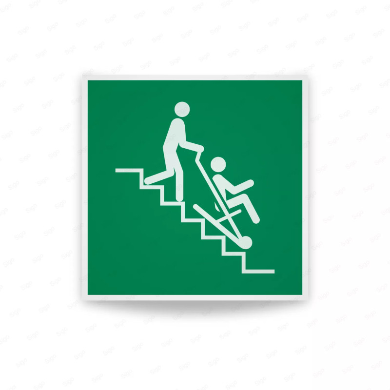 Rotulo de Rescate - Silla de rescate| Cod. E0058 ISO 7010 ISO 7010