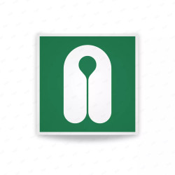 Rotulo de Rescate - Chaleco salvavidas | Cod. E0042 ISO 7010