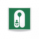 Rotulo de Rescate - Chaleco salvavidas infantil| Cod. E0044 ISO 7010