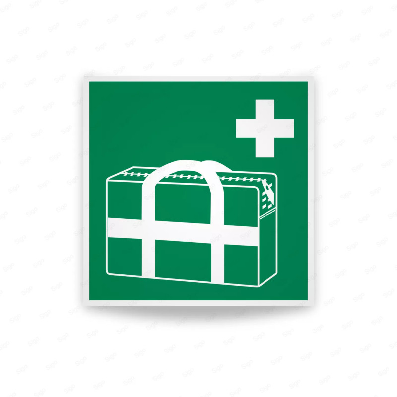 Rotulo de Rescate - Botiquin de emergencias Medica| Cod. E0025 ISO 7010