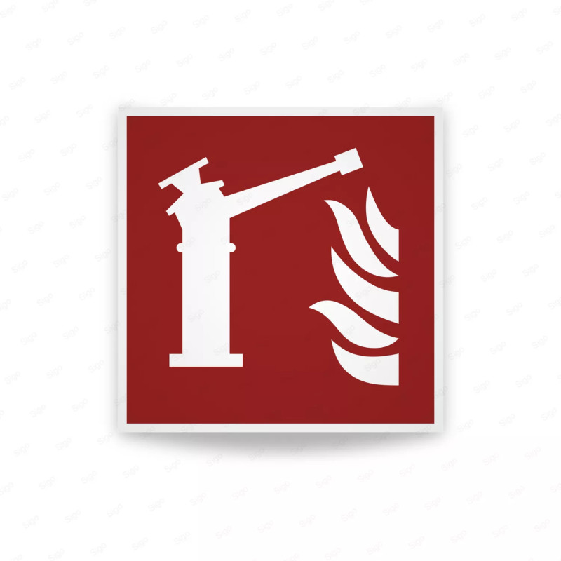 Rotulos Incendio - Monitor de extincion ded incendios | Cod. F0015 ISO 7010