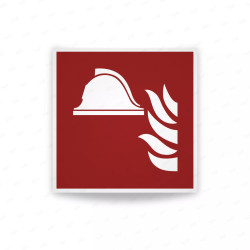 Rotulos Incendio - Medios y equipos de extincion de incendios| Cod. F004 ISO 7010