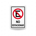 Rótulo Vial Reglamentario - No Estacionar | Cod. SR-91