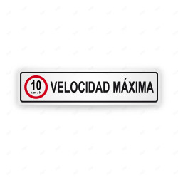Rótulo Vial Reglamentario - Velocidad Máxima | Cod. SR-76