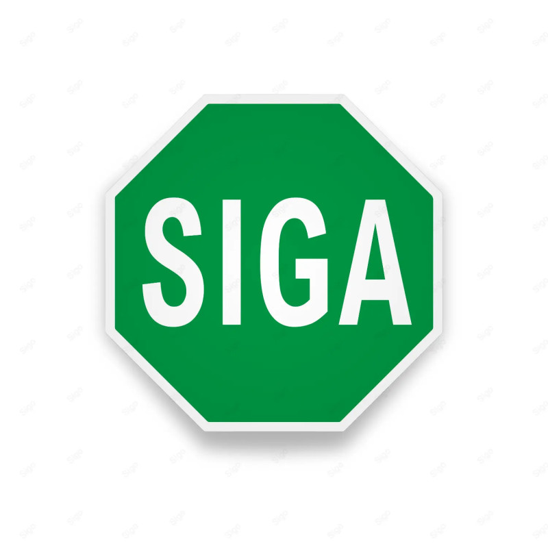 Rótulo Vial Reglamentario - Siga | Cod. SR-96