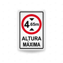 Rótulo Vial Reglamentario - Altura Máxima | Cod. SR-78