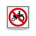 Rótulo Vial Reglamentario - Prohibido Tractores | Cod. SR-63