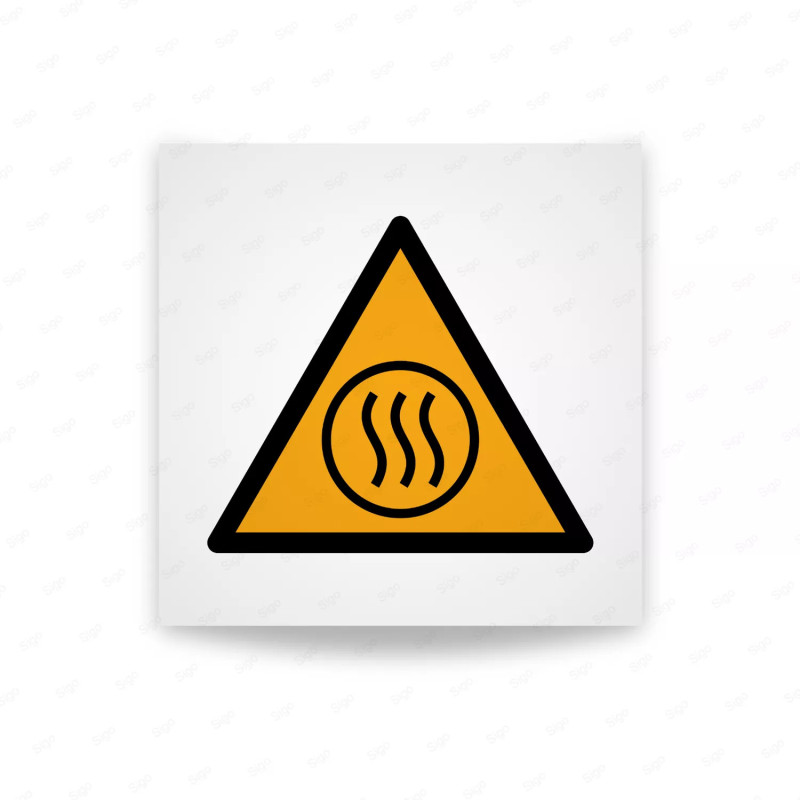 Rotulo Advertencia -Advertencia de contenido candente | Cod. W0079 ISO 7010