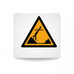 Rotulo Advertencia - Aviso de objetos bajo la superficie del agua. | Cod. W0049 ISO 7010