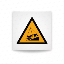 Rotulo Advertencia - Aviso de grada| Cod. W0044 ISO 7010