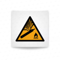 Rotulo Advertencia - Advertencia sobre bombonas de gas| Cod. W0029 ISO 7010