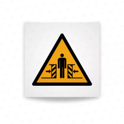 Rotulo Advertencia - Advertencia de peligro de aplastamiento| Cod. W0019 ISO 7010