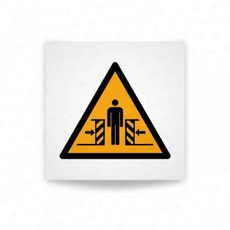 Rotulo Advertencia - Advertencia de peligro de aplastamiento| Cod. W0019 ISO 7010