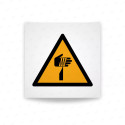 Rotulo Advertencia - Advertencia de objeto punzante| Cod. W0022 ISO 7010