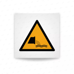 Rotulo Advertencia - Advertencia de descarga de aguas residuales | Cod. W0055 ISO 7010