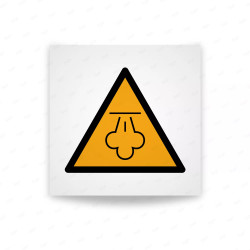 Rotulo Advertencia -  Advertencia de vapor caliente| Cod. W0080 ISO 7010