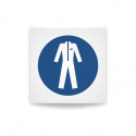 Rotulo obligacion - Usar ropa protectora|Cod. M0010 ISO 7010