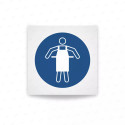 Rotulo obligacion - Utilizar delantal protector|Cod. M0026 ISO 7010