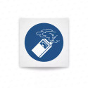 Rotulo obligacion - Usar detector de gas|Cod. M0048 ISO 7010