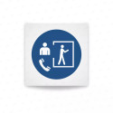 Rotulo obligacion - Acceso sólo con supervisor externo|Cod. M0058 ISO 7010