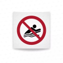 Rotulo prohibicion - Bodyboard prohibido|Cod. P0063 ISO 7010