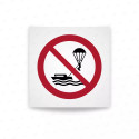 Rotulo prohibicion - Parasailing prohibido |Cod. P0066 ISO 7010