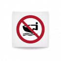 Rotulo prohibicion - Prohibidas las motos de agua|Cod. P0057 ISO 7010