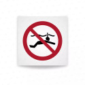 Rotulo prohibicion - Prohibido hacer snorkel|Cod. P0050 ISO 7010