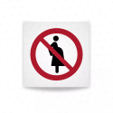 Rotulo prohibicion - Prohibido para mujeres embarazadas|Cod. P0042 ISO 7010