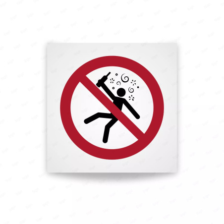Rotulo prohibicion - Prohibido para personas en estado de ebriedad|Cod. P0043 ISO 7010