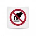Rotulo prohibicion - Tocar prohibido|Cod. P0010 ISO 7010