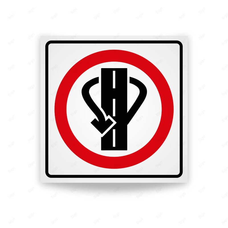Rótulo Vial Reglamentario - Retorno | Cod. SR-58