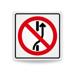Rótulo Vial Reglamentario - Maniobra Prohibida | Cod. SR-69