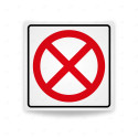Rótulo Vial Reglamentario - No hay Paso | Cod. SR-40