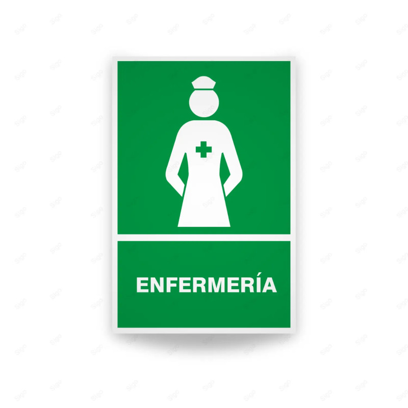 ‣ Rótulo de Ruta de Evacuación - Enfermeria | SIGO