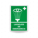 Rótulo de Ruta de Evacuación - Lavaojos de Emergencia|Cod. EV-27 Señales de Emergencia