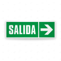 ‣ Rótulo de Ruta de Evacuación - Salida flecha lado Derecho | SIGO