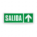 Rótulo de Ruta de Evacuación - Salida flecha para Arriba|Cod. EV-223 Señales de Emergencia