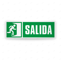 Rótulo de Ruta de Evacuación - Salida lado izquierdo| Cod. EV-220