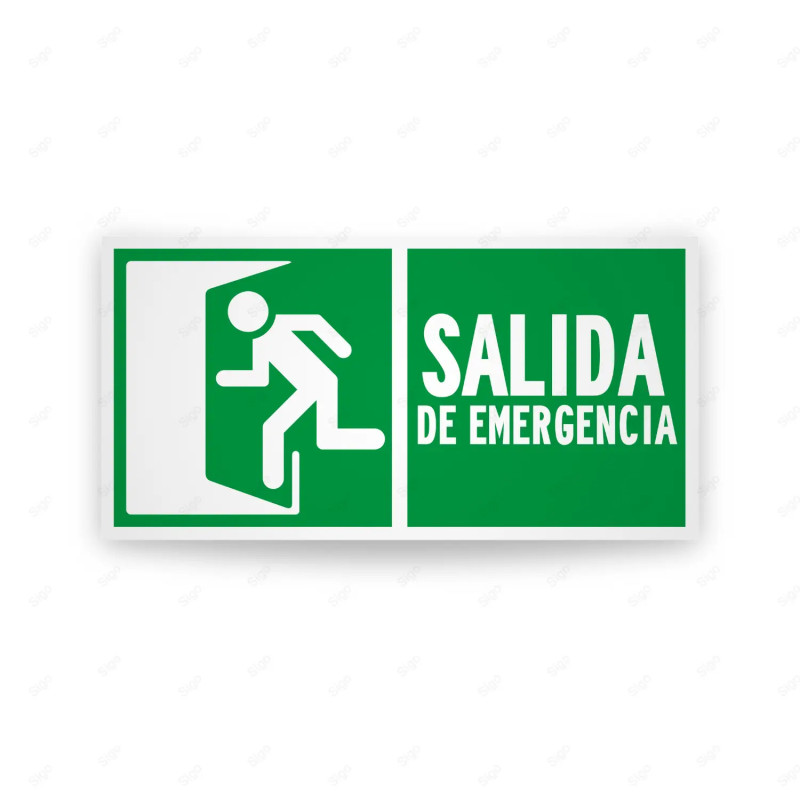 Rótulo de Ruta de Evacuación - Salida de Emergencia|Cod. EV-251  Señales de Emergencia