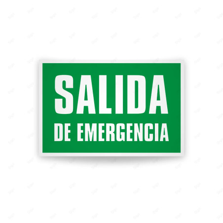 Rótulo de Ruta de Evacuación - Salida de Emergencia|Cod. EV-87 Señales de Emergencia