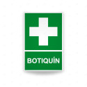 Rótulo de Ruta de Evacuación - Botiquín | Cod. EV-059