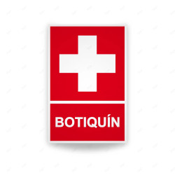 Rótulo de Ruta de Evacuación - Botiquín | Cod. EV-068