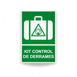Rótulo de Ruta de Evacuación - Kit Control de Derrames | Cod. EV-067