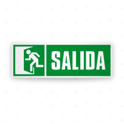 Rótulo de Ruta de Evacuación - Salida lado Derecho| Cod. EV-221