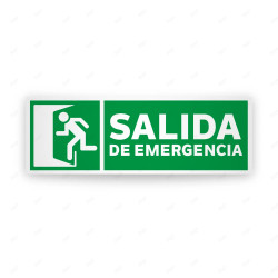 Rótulo de Ruta de Evacuación - Ruta de Evacuación lado izquierdo |Cod. EV-205 Señales de Emergencia